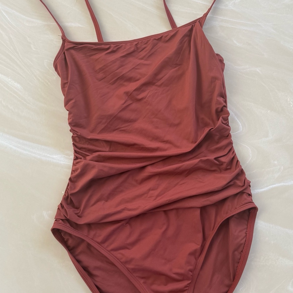 La Blanca Rust One Piece Swimsuit